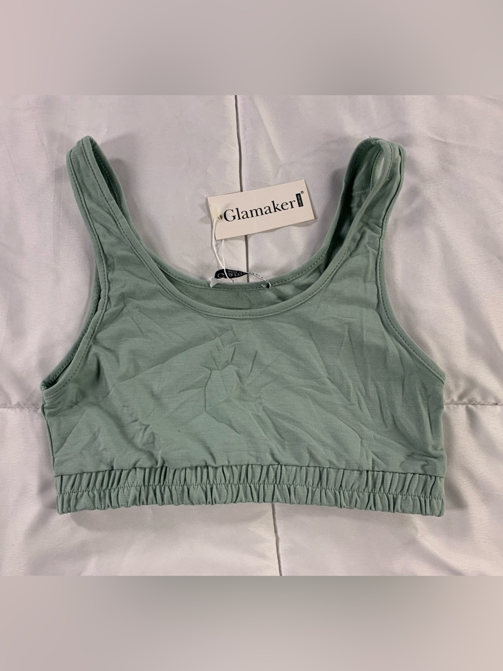 New with tags GLAMAKER sports bra womens size S